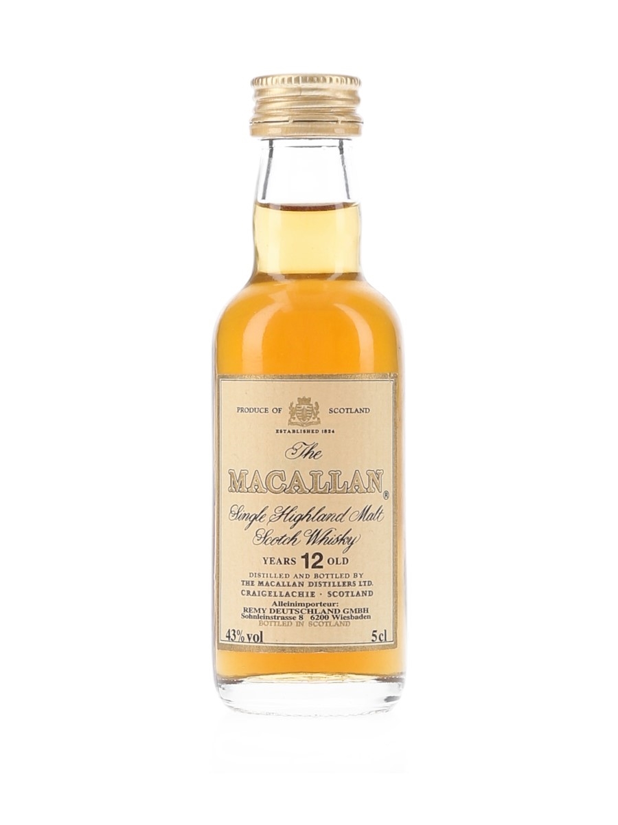 Macallan 12 Year Old Bottled 1980s 5cl / 43%