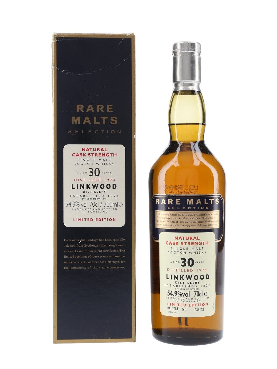 Linkwood 1974 30 Year Old Bottled 2005 - Rare Malts Selection 70cl / 54.9%