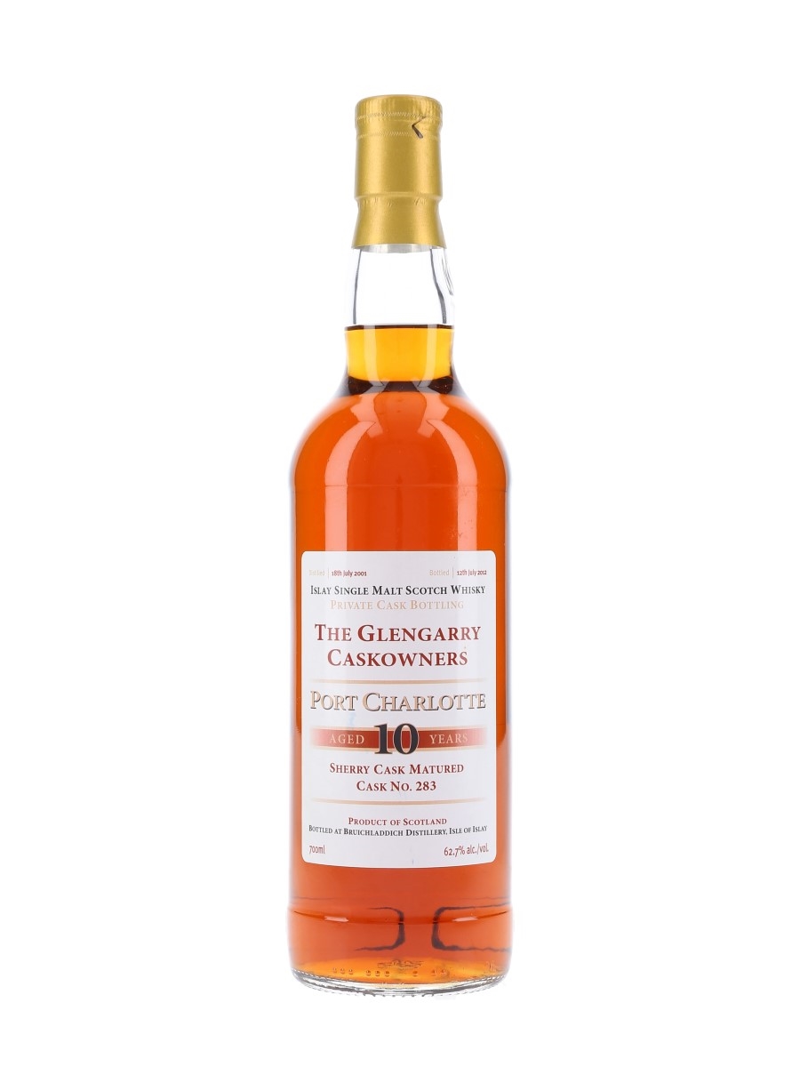 Port Charlotte 2001 10 Year Old - The Glengarry Cask Owners 70cl / 62.7%