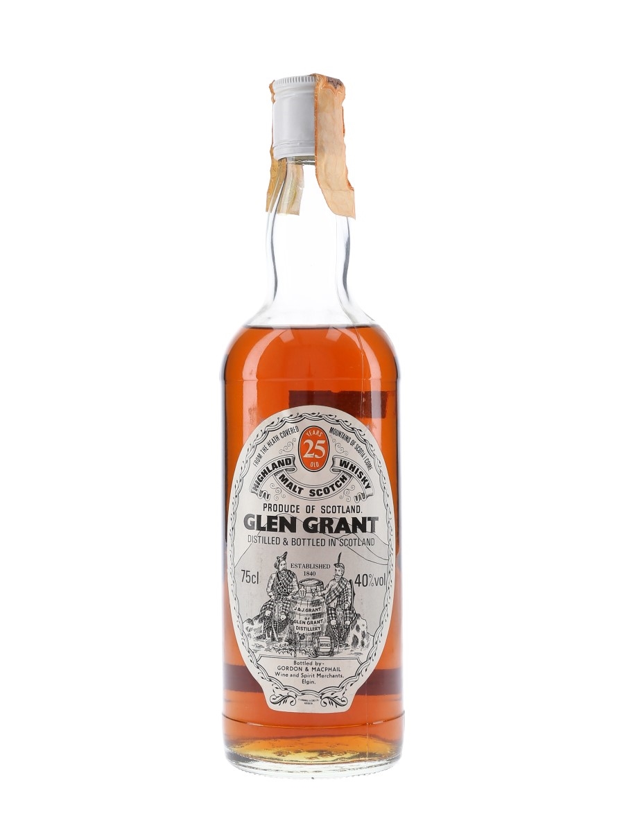 Glen Grant 25 Year Old Bottled 1980s - Gordon & MacPhail 75cl / 40%