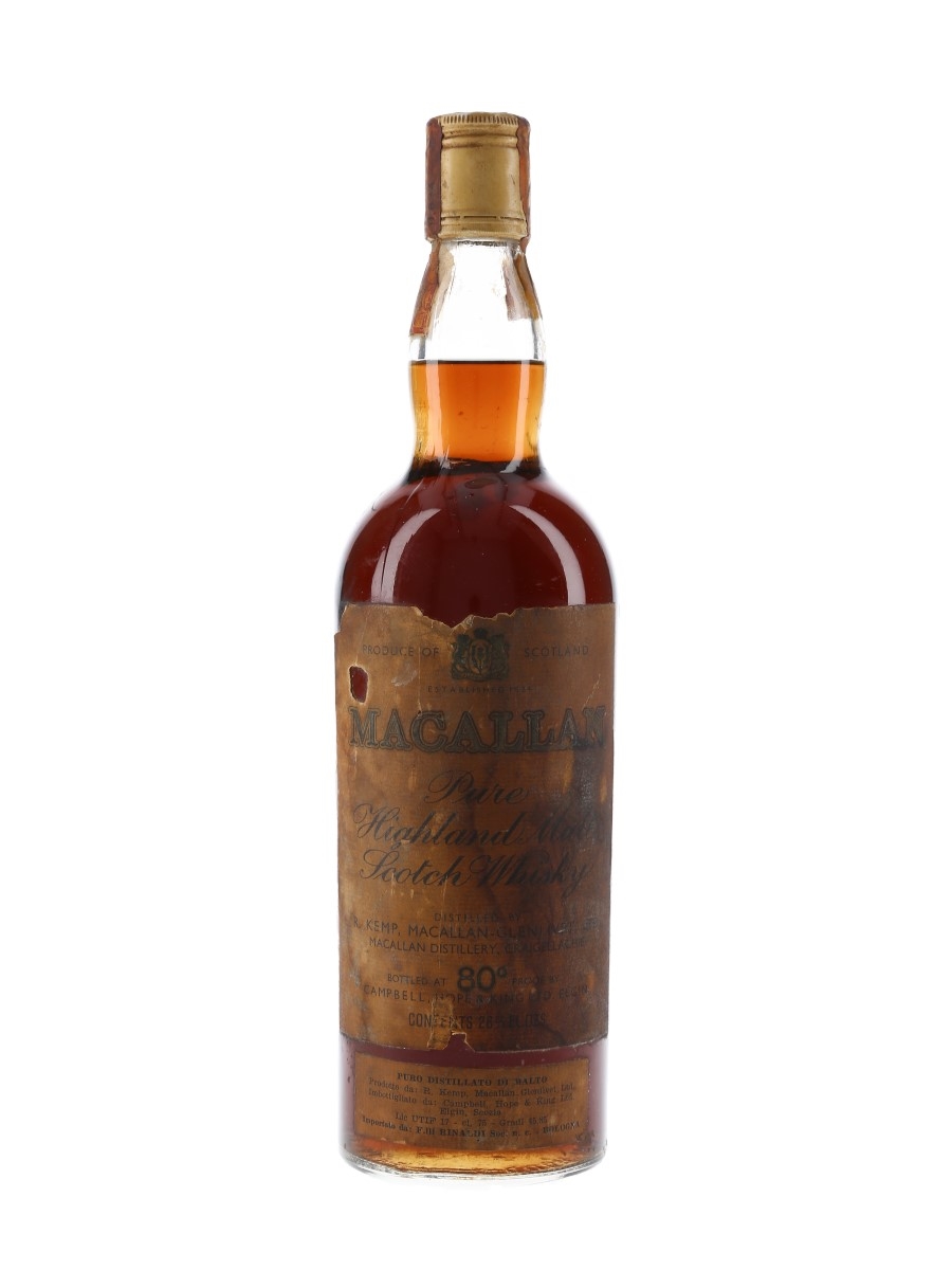 Macallan - Campbell, Hope & King Bottled 1970s - Rinaldi 75cl / 45.85%