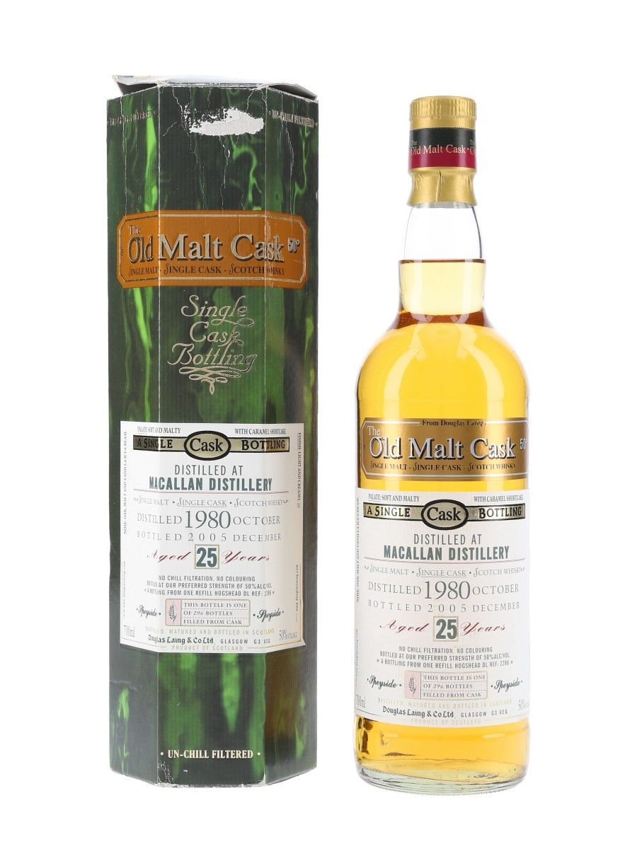 Macallan 1980 25 Year Old The Old Malt Cask Bottled 2005 - Douglas Laing 70cl / 50%