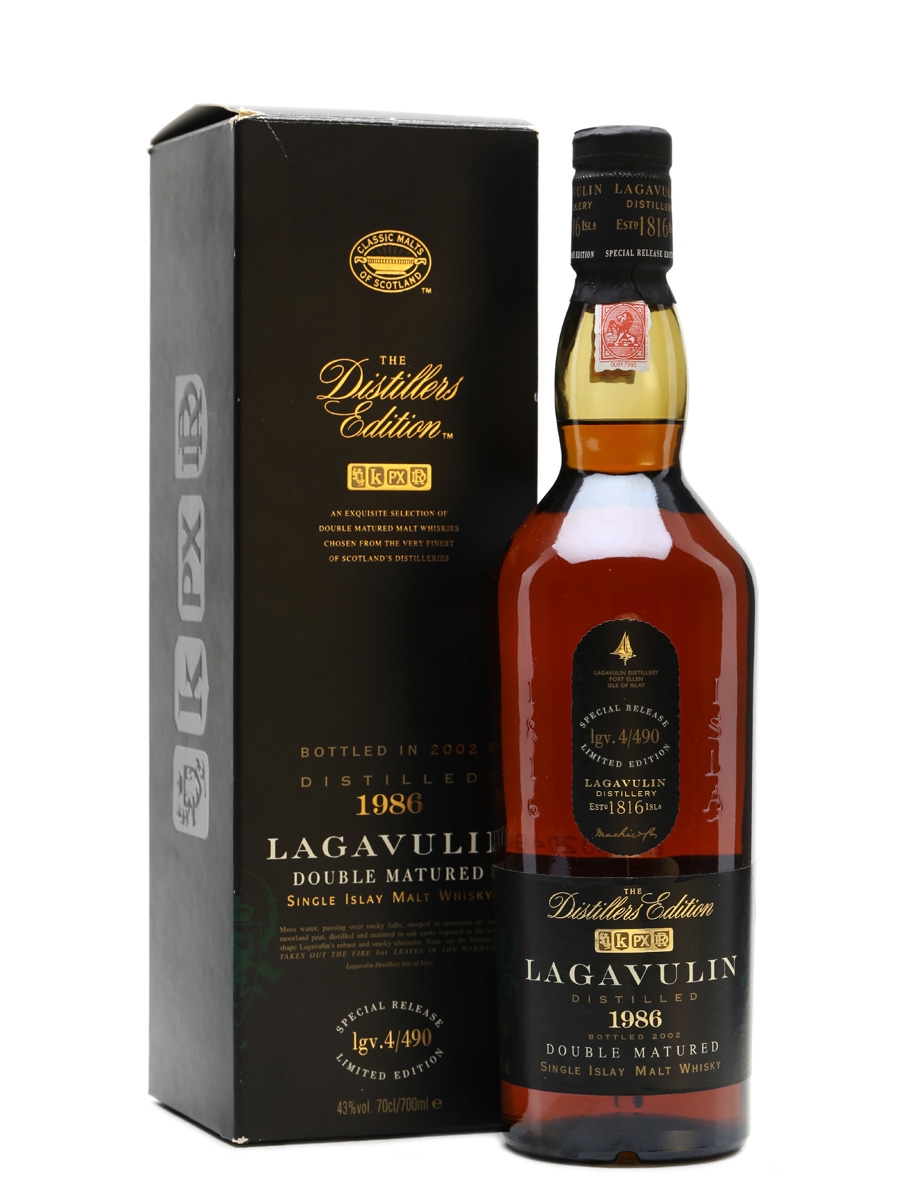 Lagavulin 1986 Distillers Edition Bottled 2002 70cl