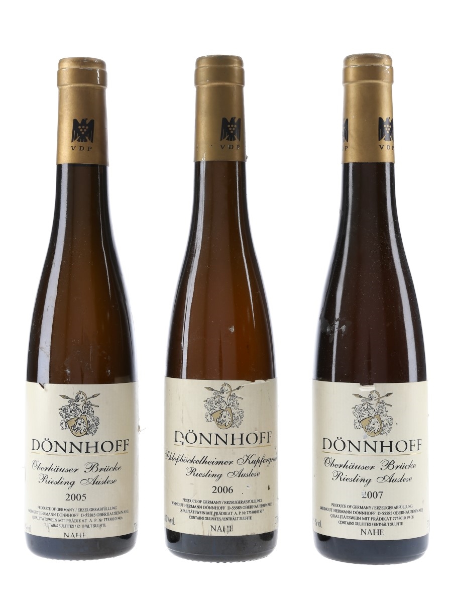 Donnhoff 2005, 2006 & 2007 Riesling Auslese 3 x 37.5cl / 8%