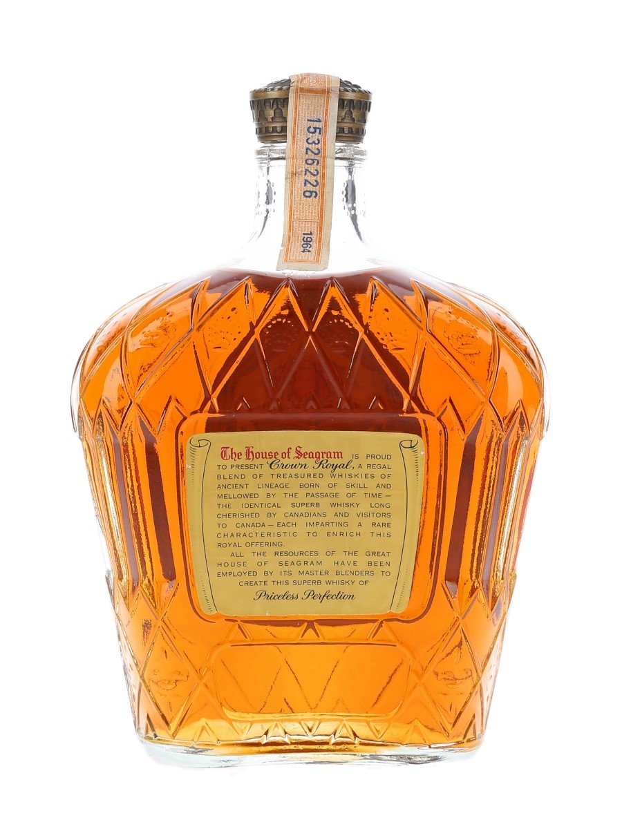 Seagram's Crown  1964年製 VINTAGE 1964 COLLECTOR BOTTLE “SEAGRAM CROWN ROYAL” 4/5 QT