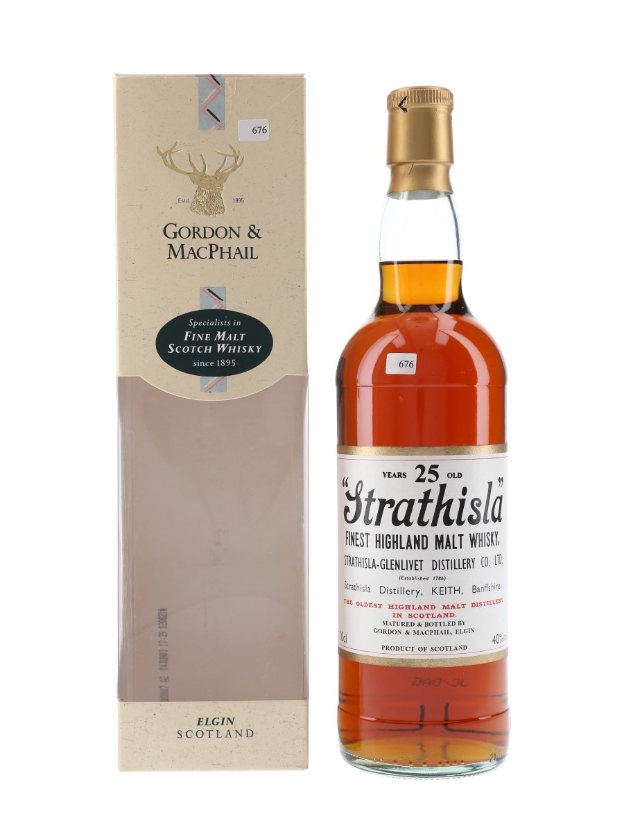 Strathisla 25 Year Old Bottled 2000s - Gordon & MacPhail 70cl / 40%