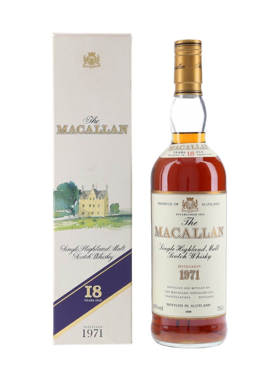 Macallan 1971 18 Year Old Bottled 1989 - Jumac 75cl / 43%