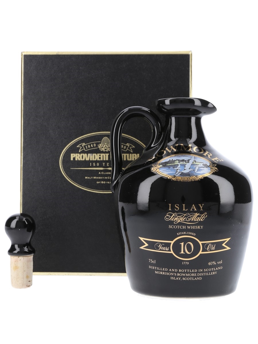 Bowmore 10 Year Old Ceramic Decanter Provident Mutual 150 Years Celebration 75cl / 40%