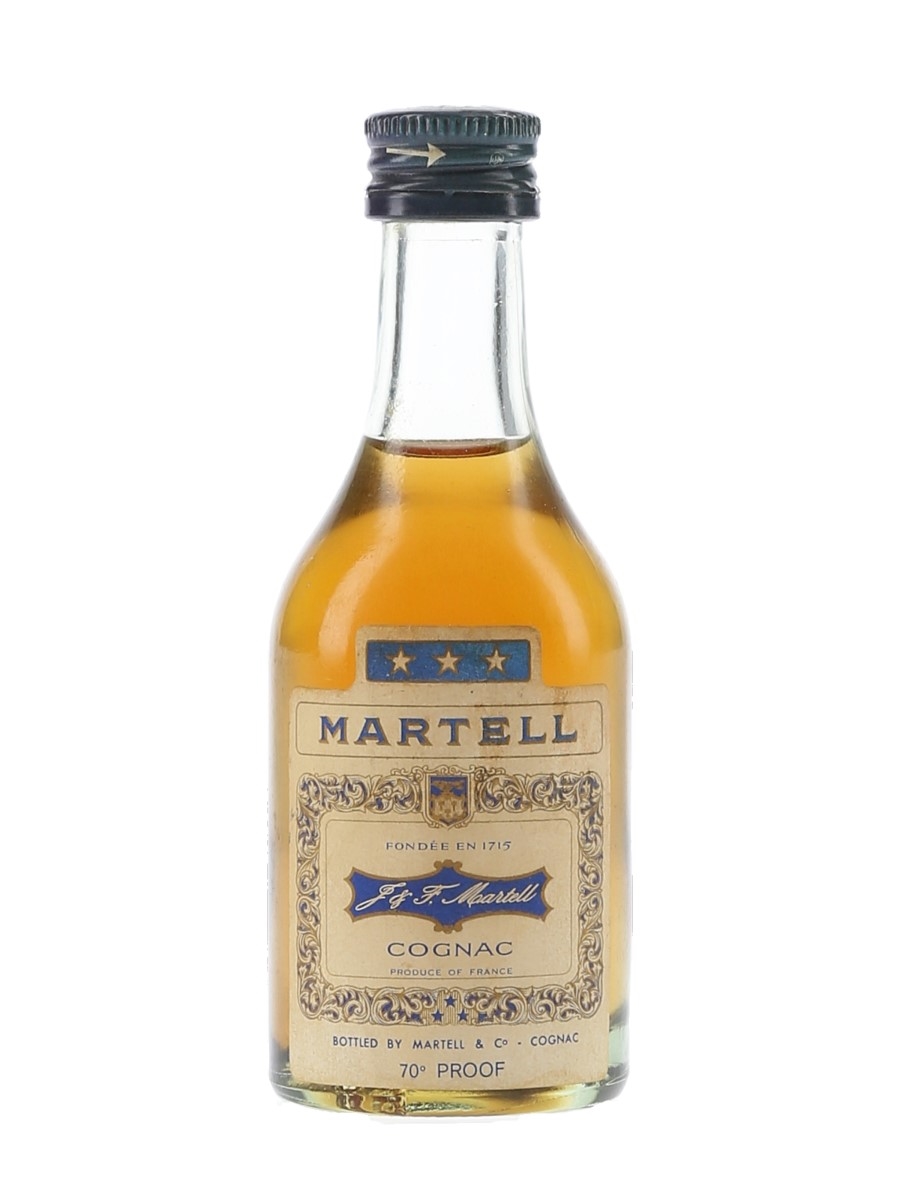 Martell 3 Star Bottled 1960s-1970s 5cl / 40%