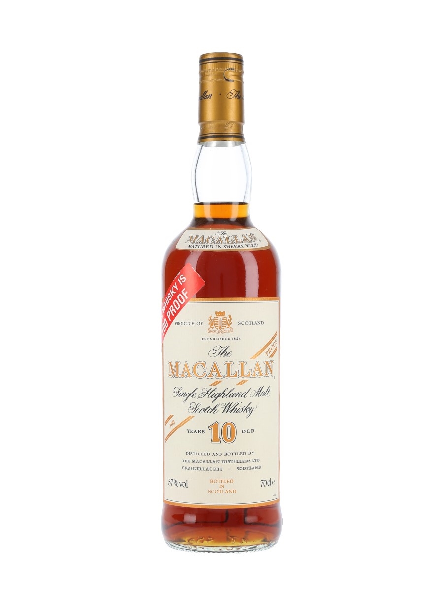 Macallan 10 Year Old 100 Proof Bottled 1990s 70cl / 57%