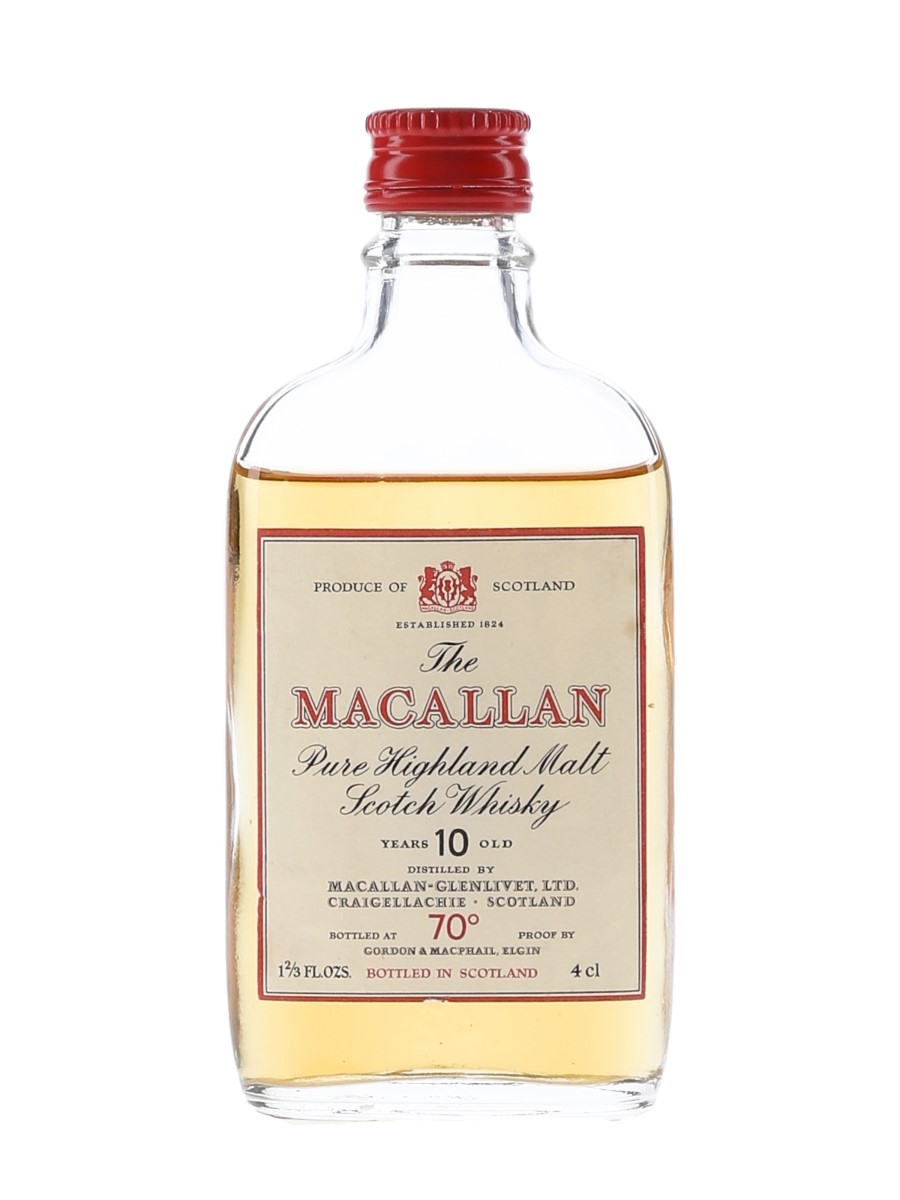 Macallan 10 Year Old Bottled 1970s - Gordon & MacPhail 4cl / 40%