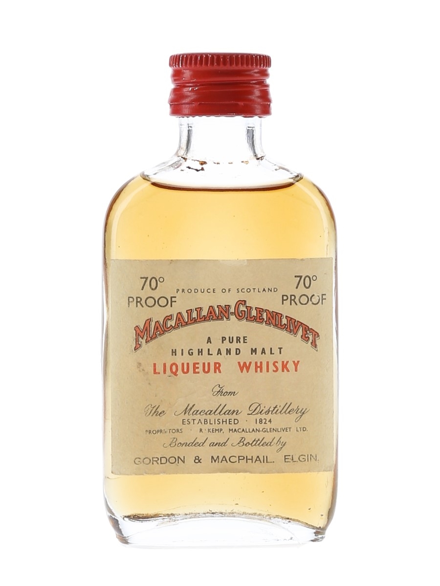 Macallan Glenlivet Bottled 1960s 5cl / 40%