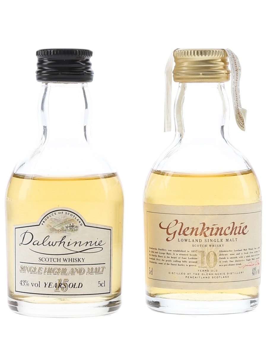 Dalwhinnie & Glenkinchie 10 Year Old & 15 Year Old 2 x 5cl / 43%
