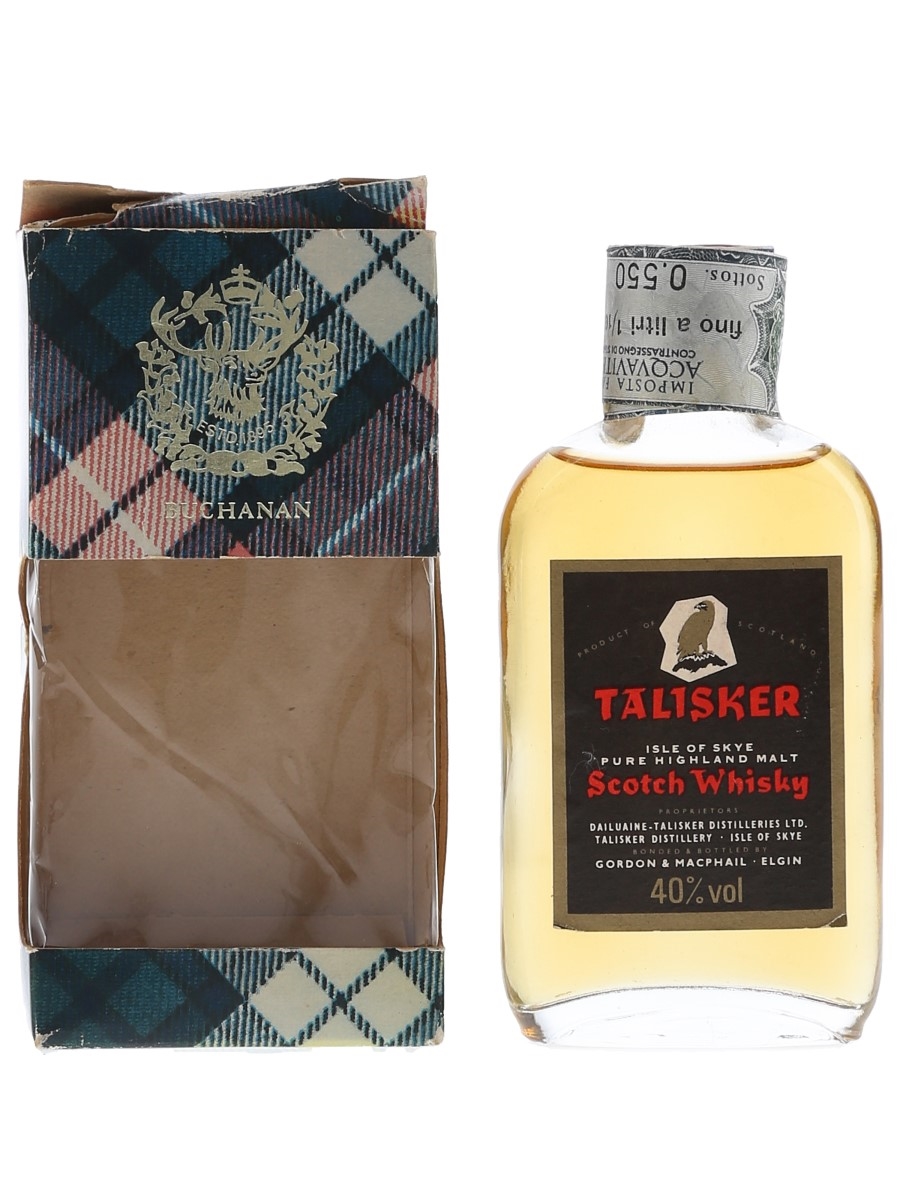 Talisker - Black Label Gold Eagle Bottled 1970s-1980s - Gordon & MacPhail 5cl / 40%