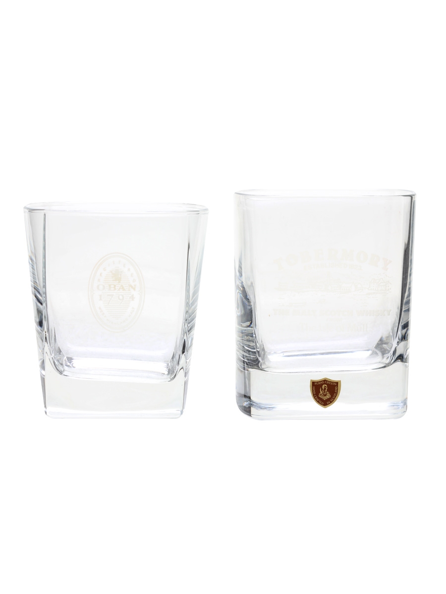 Oban & Tobermory Branded Whisky Glasses 