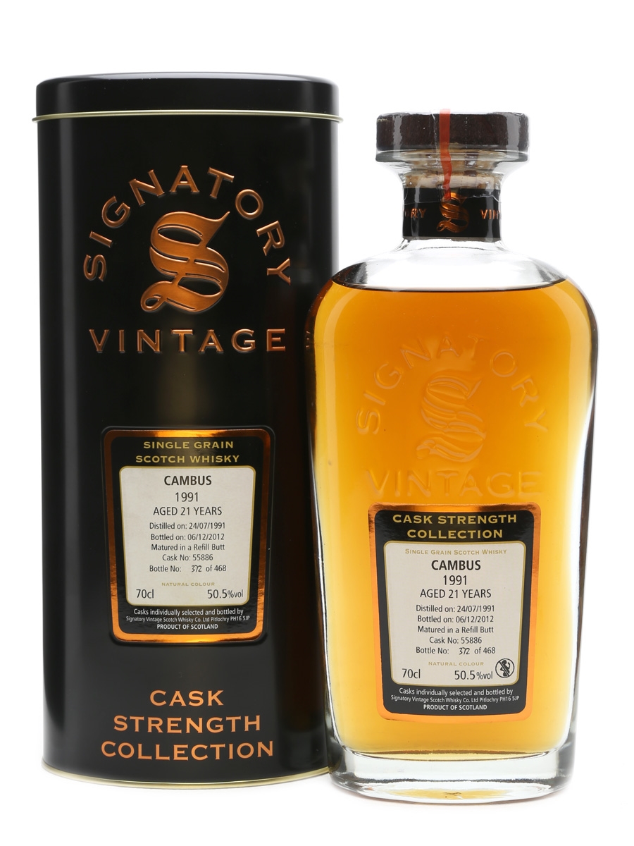 Cambus 1991 21 Year Old Bottled 2012 - Signatory Vintage 70cl