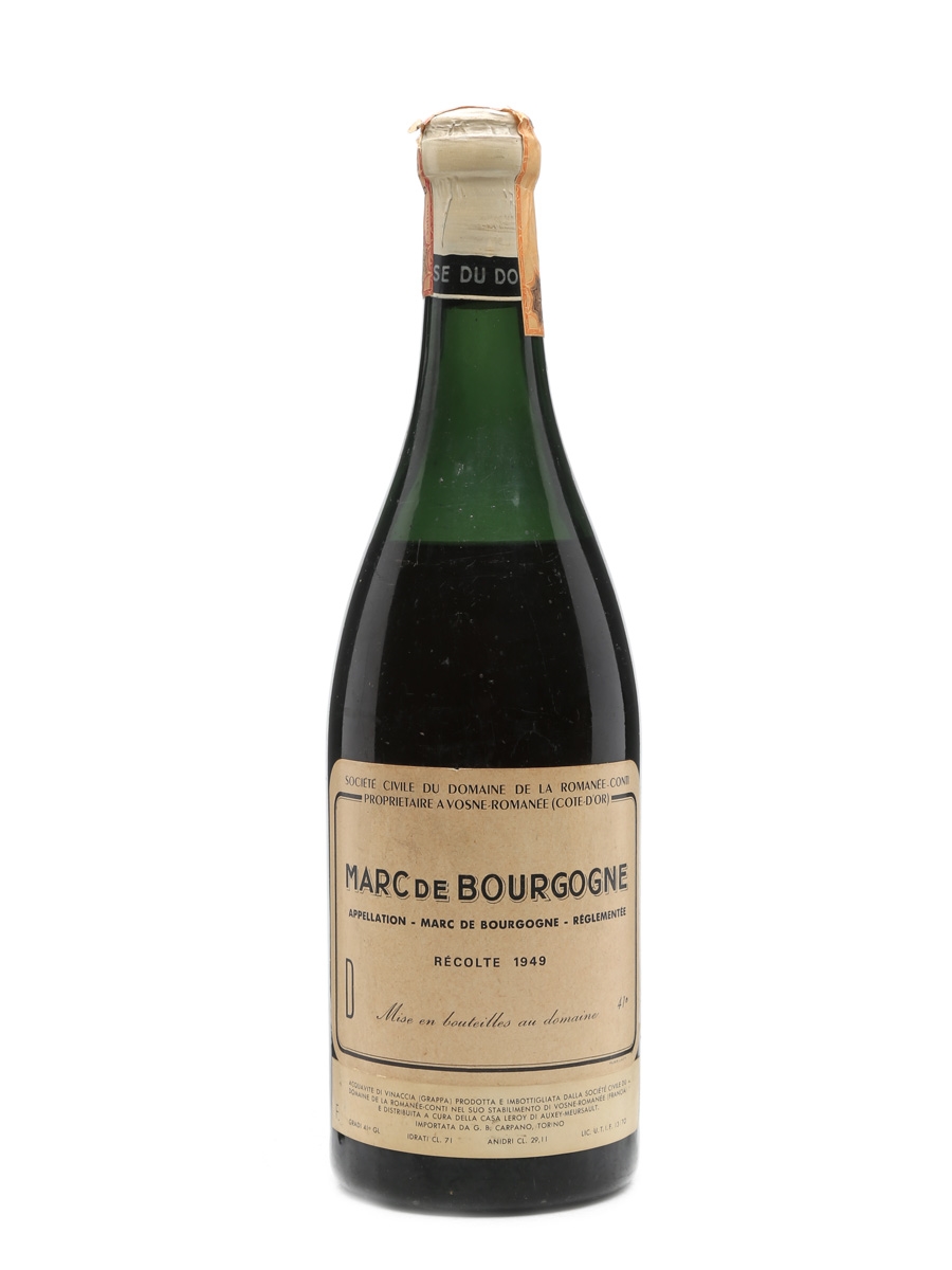 Marc De Bourgogne 1949 Domaine De La Romanee-Conti 75cl