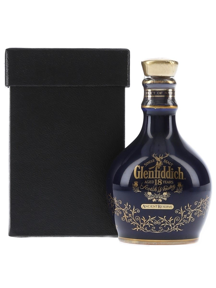 Glenfiddich 18 Year Old Ancient Reserve Blue Spode Decanter 5cl / 43%