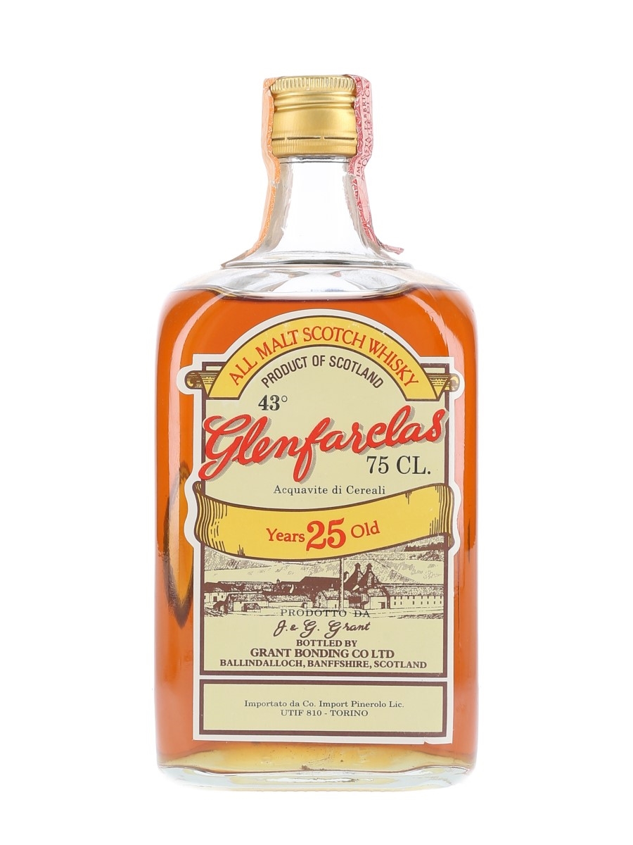 Glenfarclas 25 Year Old Bottled 1970s-1980s - Pinerolo 75cl / 43%