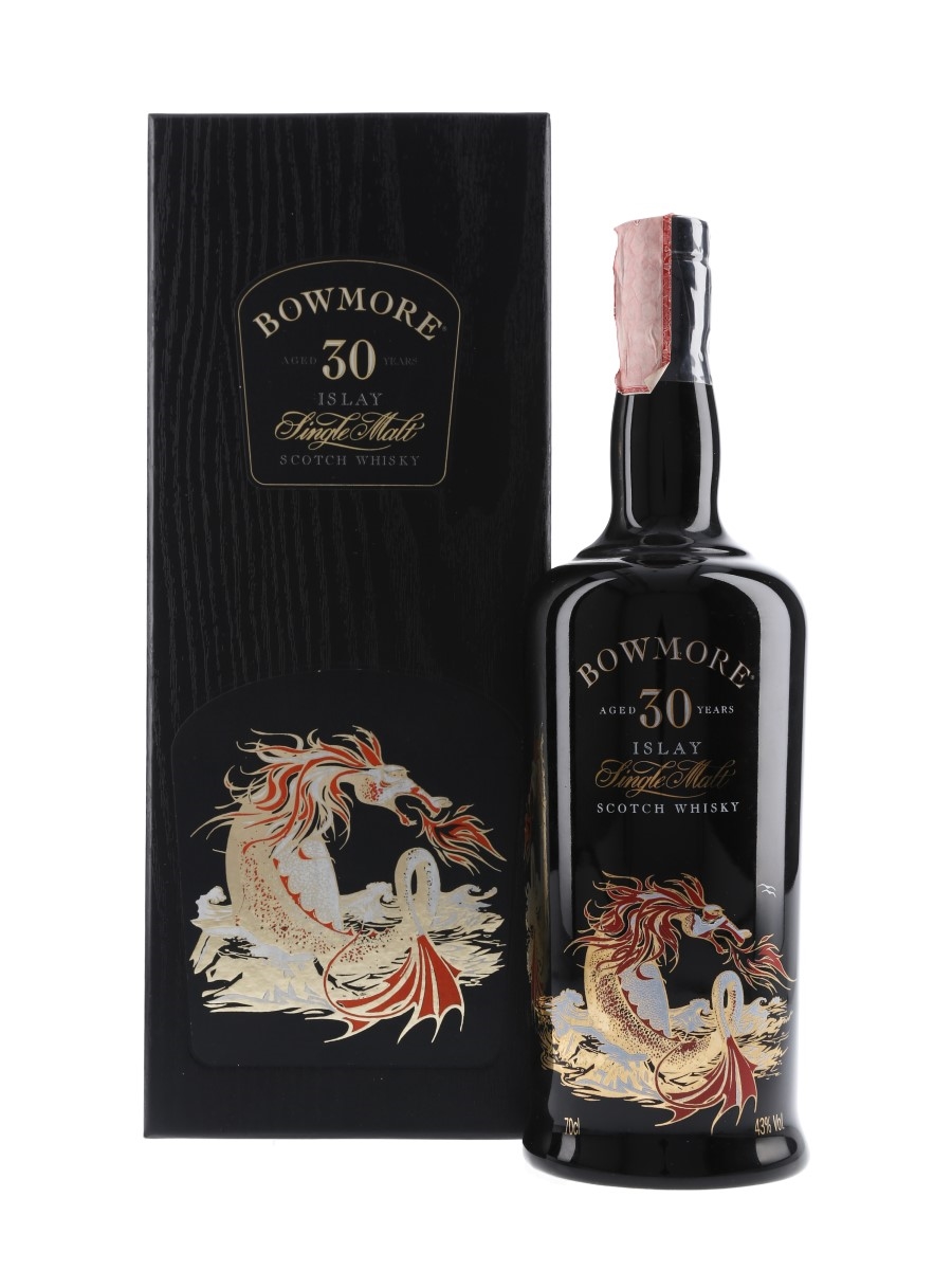 Bowmore 30 Year Old Sea Dragon Ceramic Bottle 70cl / 43%