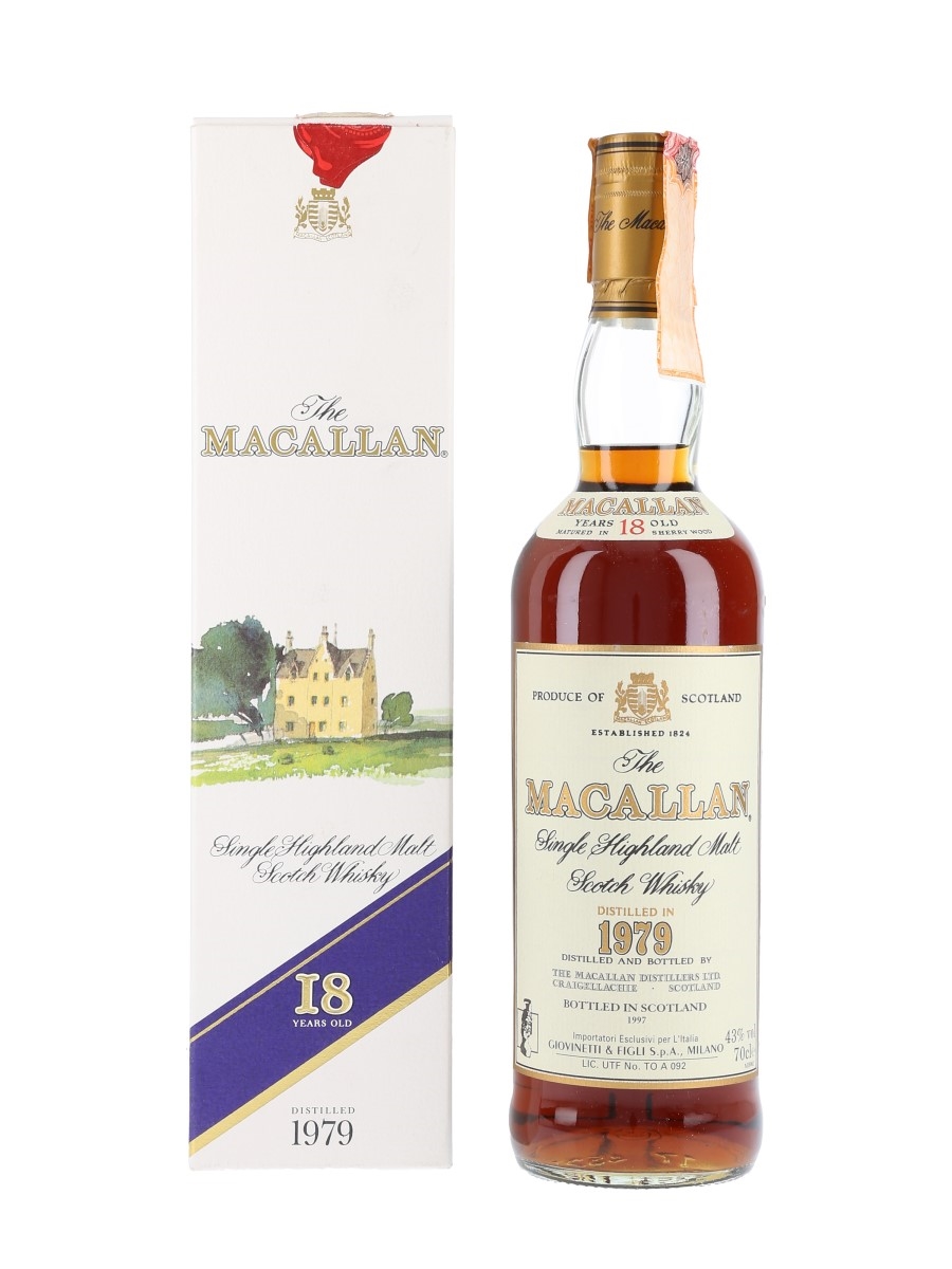 Macallan 1979 18 Year Old Bottled 1997 - Giovinetti 70cl / 43%