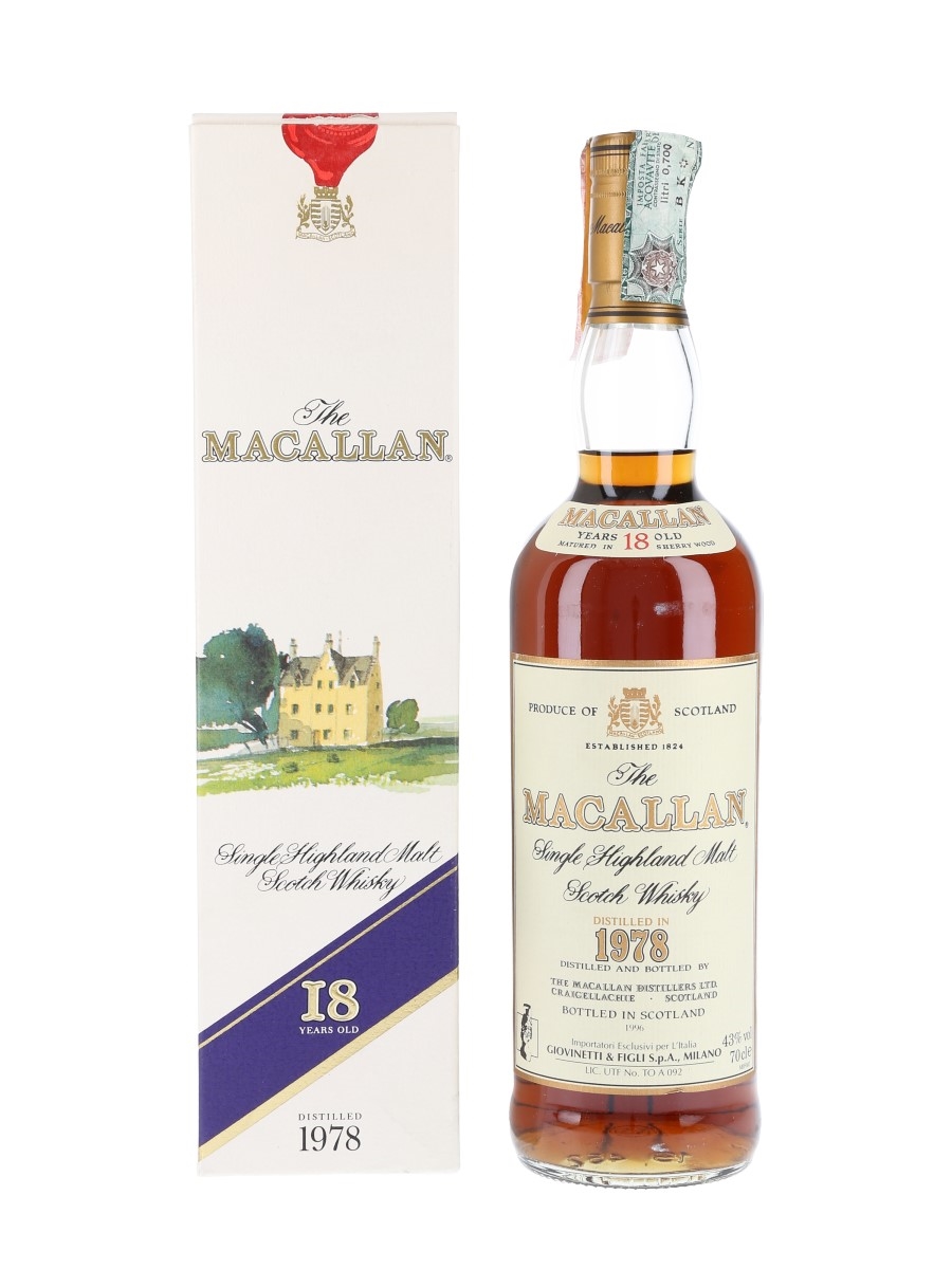 Macallan 1978 18 Year Old - Giovinetti 70cl / 43%