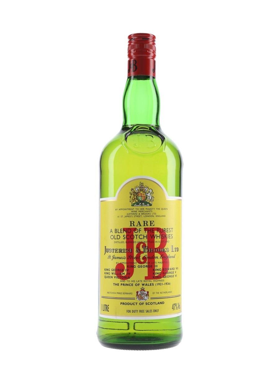 J & B Rare Duty Free 100cl / 47%