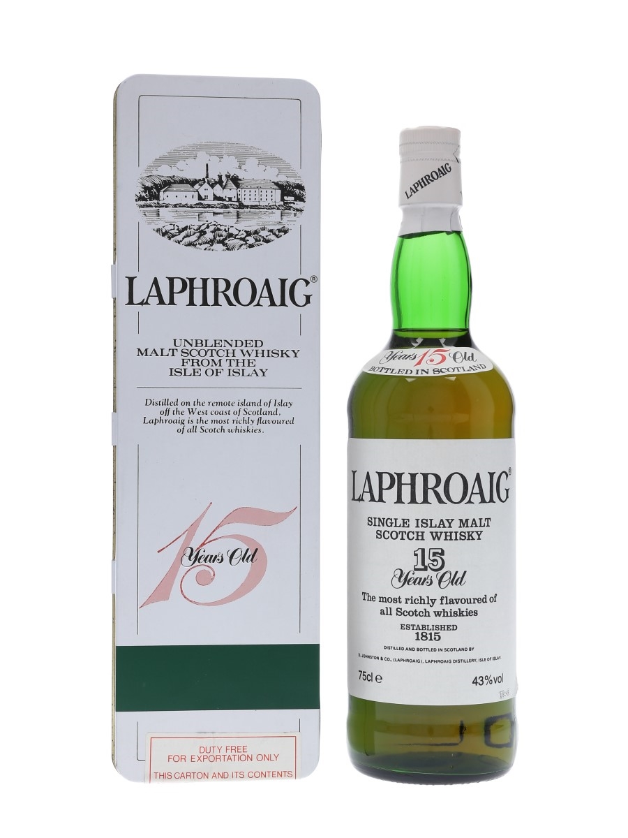 Laphroaig 15 Year Old Bottled 1980s - Duty Free 75cl / 43%