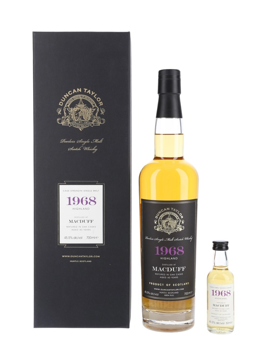 Macduff 1968 Peerless 40 Year Old - Duncan Taylor 70cl & 5cl / 45.5% ABV