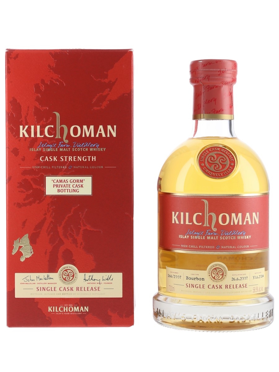 Kilchoman 2007 Camas Gorm Bottled 2014 - Private Cask Bottling 70cl / 58.5%