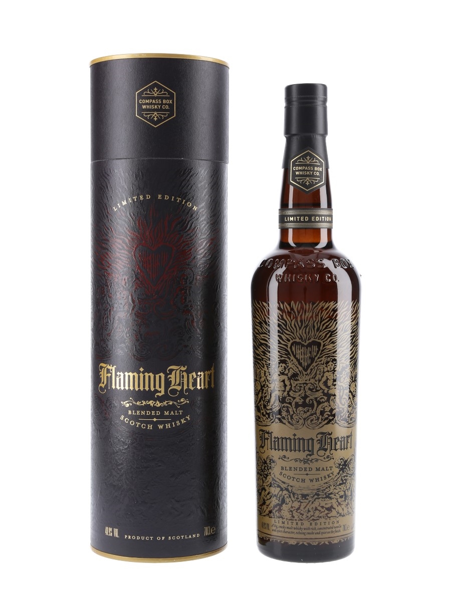 Flaming Heart Compass Box - 15th Anniversary 70cl / 48.9%