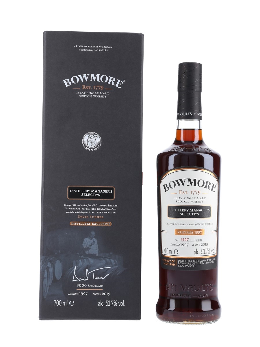 Bowmore 1997 Distillery Manager's Selection Bottled 2019 - Signed Bottle 70cl / 51.7%