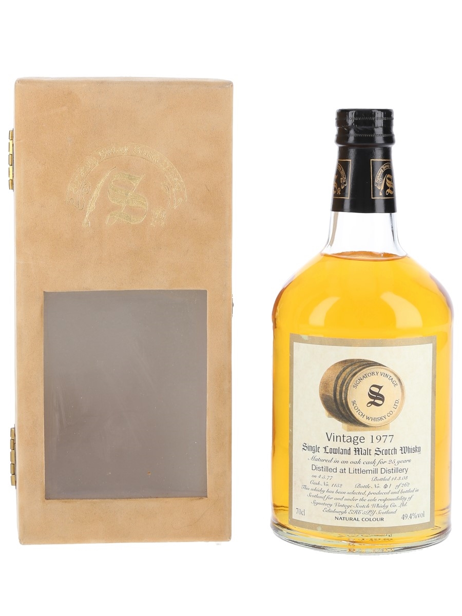 Littlemill 1977 25 Year Old - Signatory Vintage 70cl / 49.4%