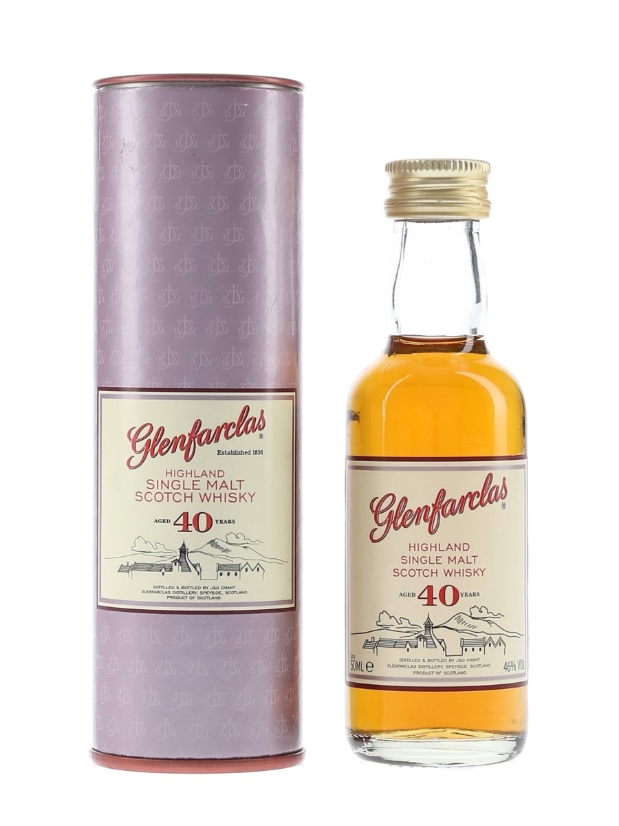Glenfarclas 40 Year Old Signed By John L S Grant & George S Grant 5cl / 46%