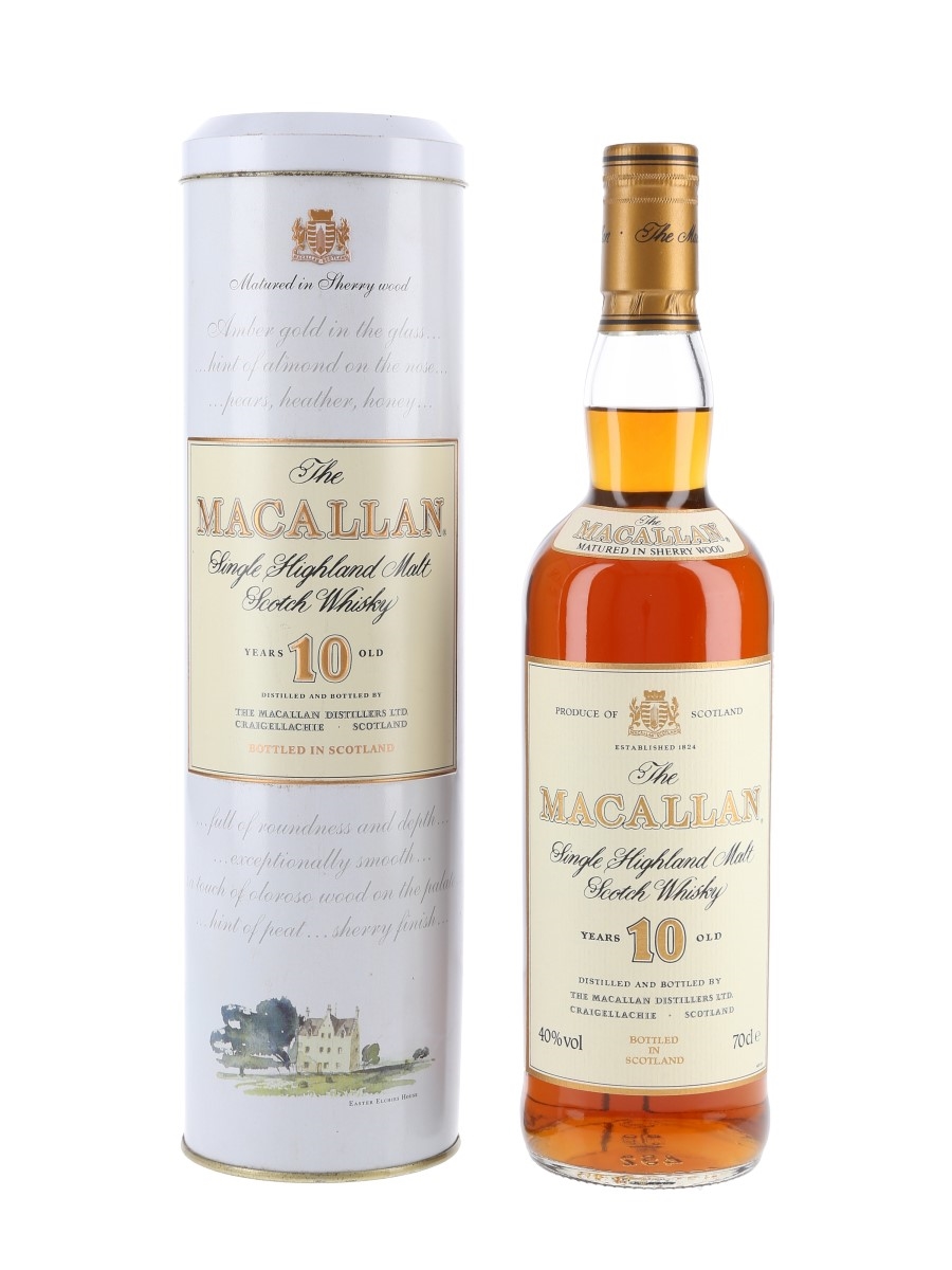 Macallan 10 Year Old Bottled 1990s 70cl / 40%