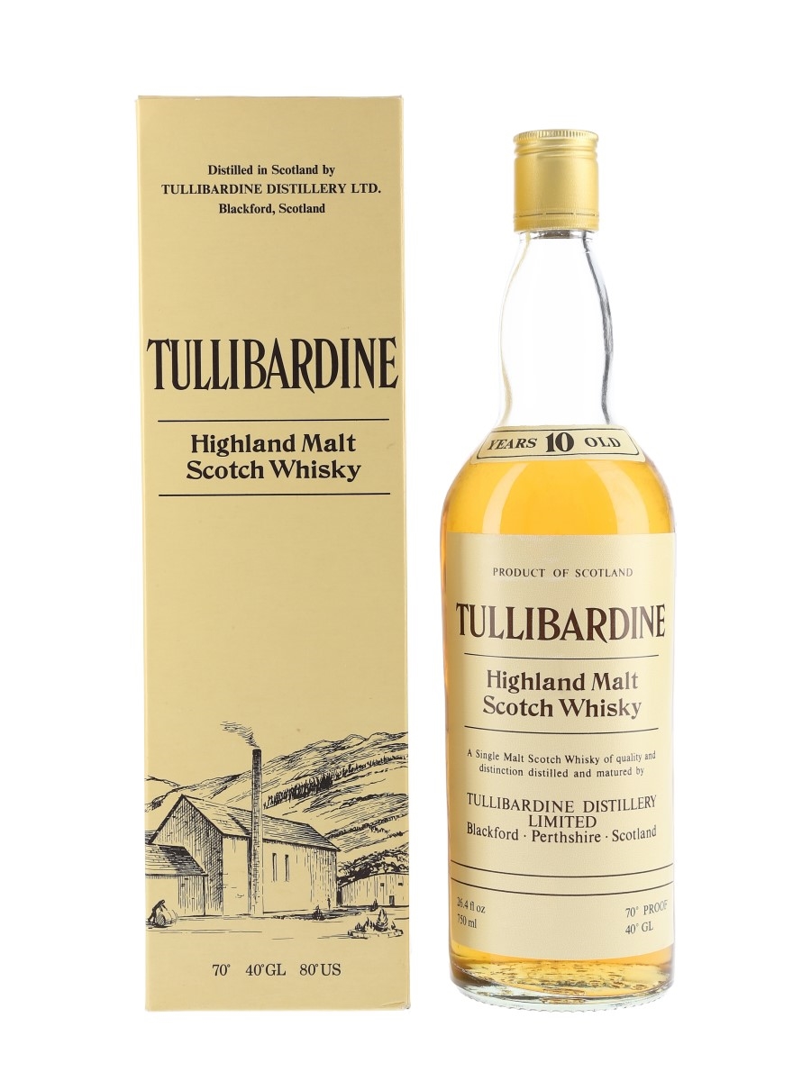 Tullibardine 10 Year Old Bottled 1970s 75cl / 40%
