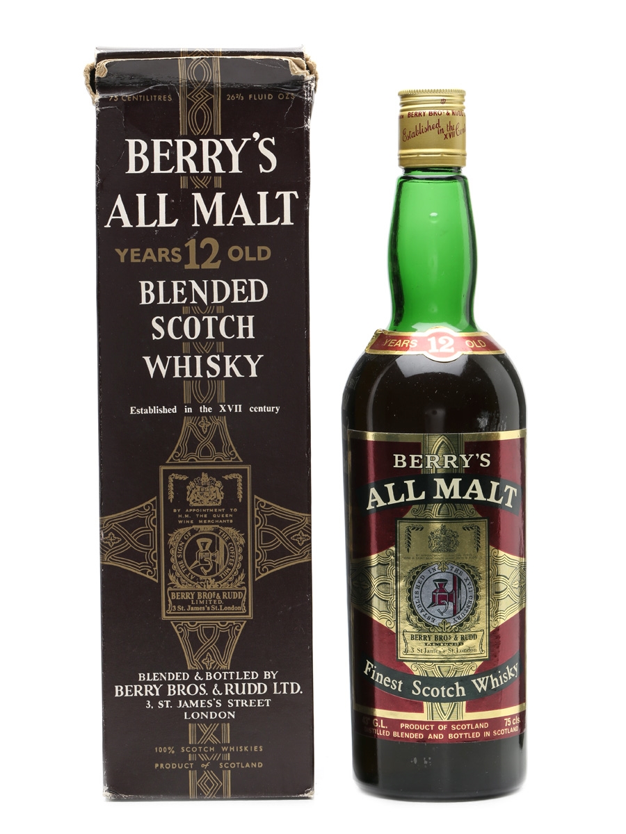 ウイスキー　BERRY'S ALL MALT SCOTCH WHISKY Berry's All Malt Blended Scotch Whisky BR - Ratings and reviews