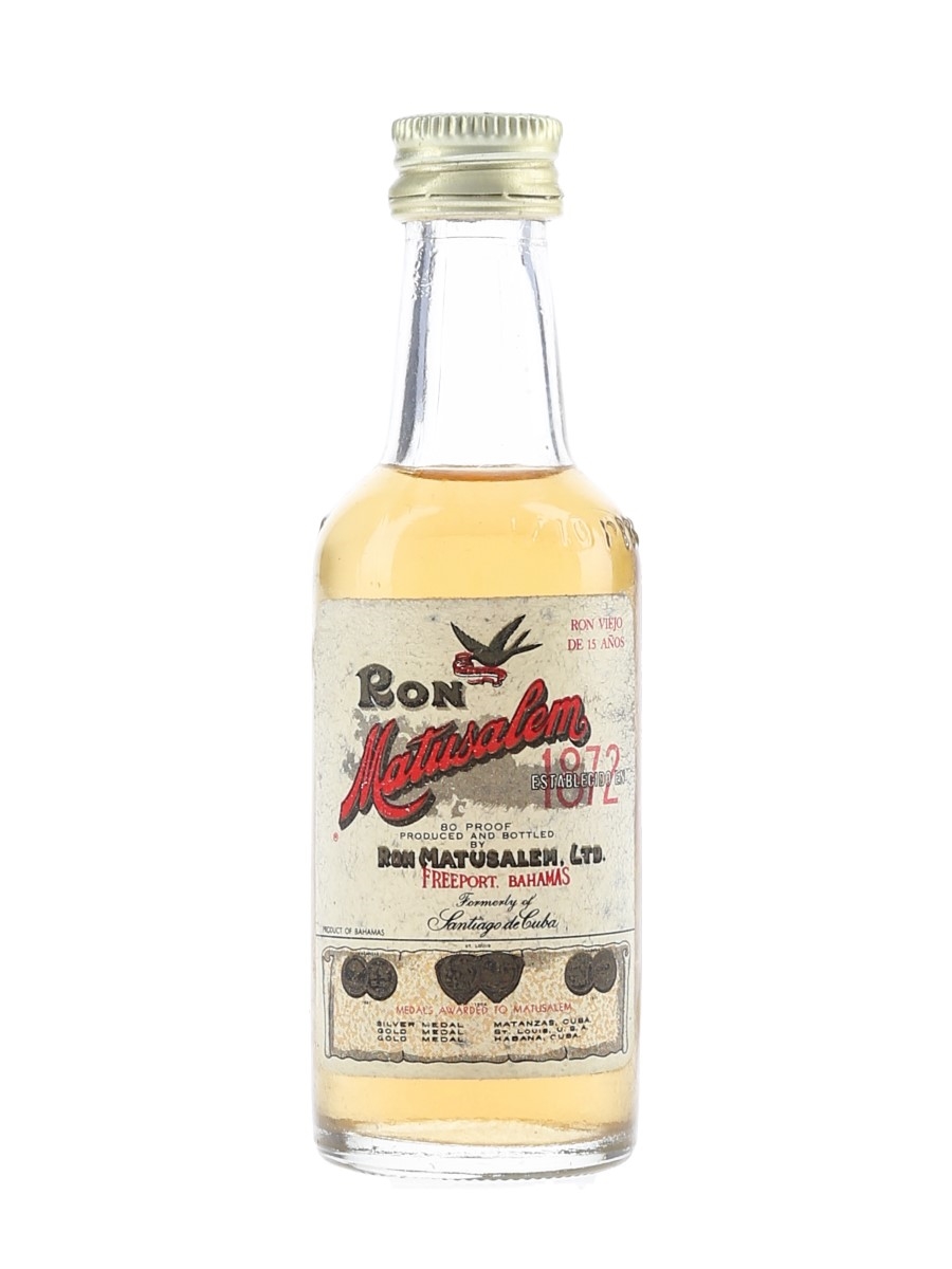 Matusalem 15 Year Old Ron Viejo Bottled 1960s-1970s - Santiago De Cuba 4.7cl / 40%