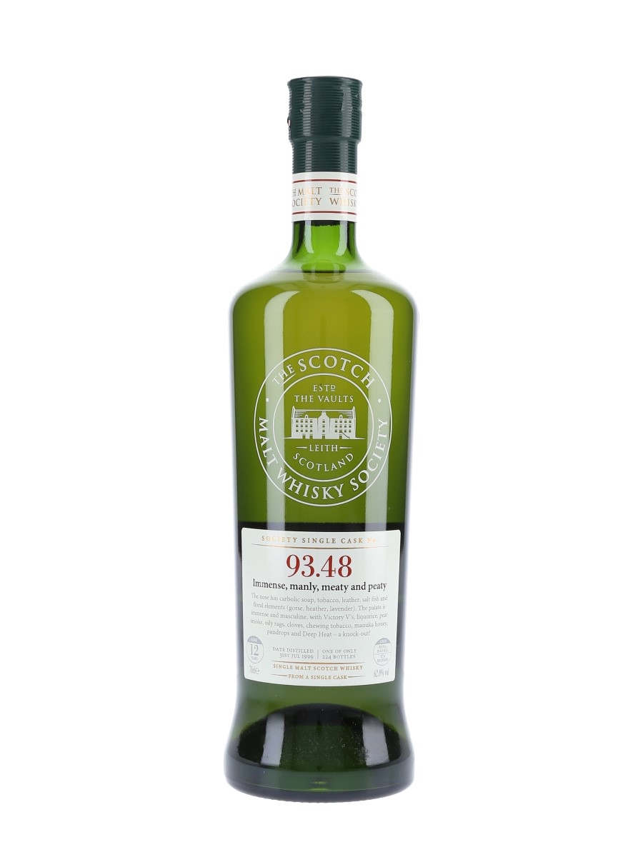 SMWS 93.48 Immense, Manly, Meaty And Peaty Glen Scotia 1999 70cl / 62%