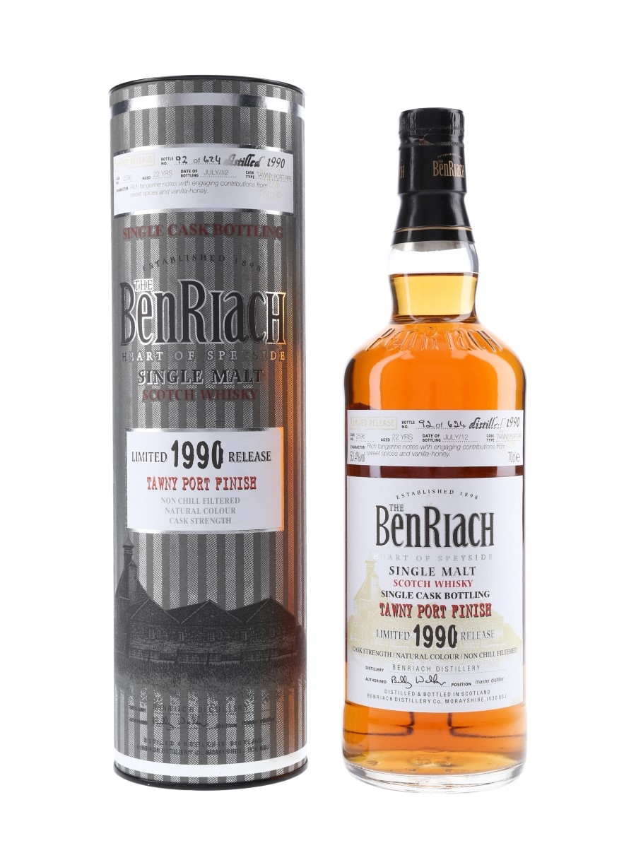 Benriach 1990 Single Cask Bottled 2012 - Limited Release 70cl / 53.4%