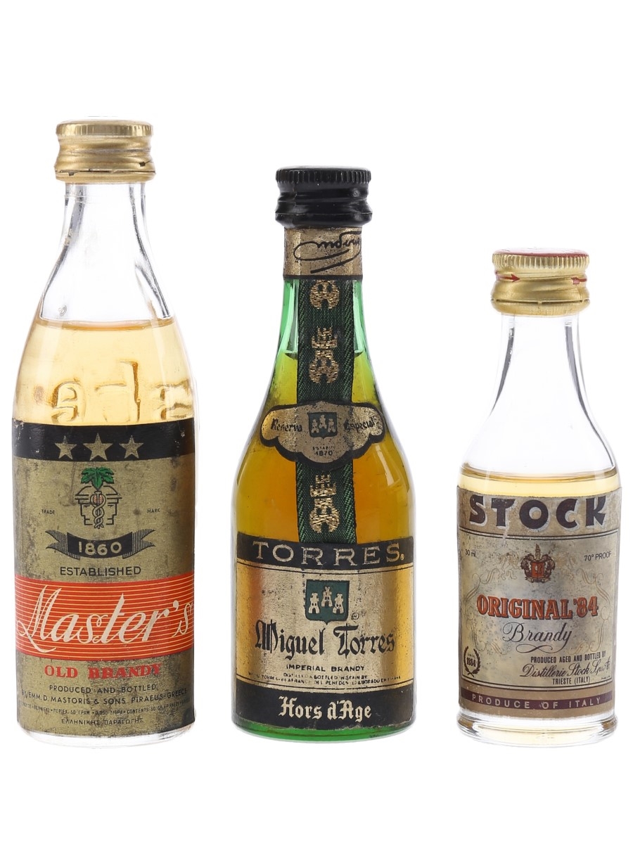 Assorted Brandy Master's, Torres, Stock 3 x 3cl-5cl
