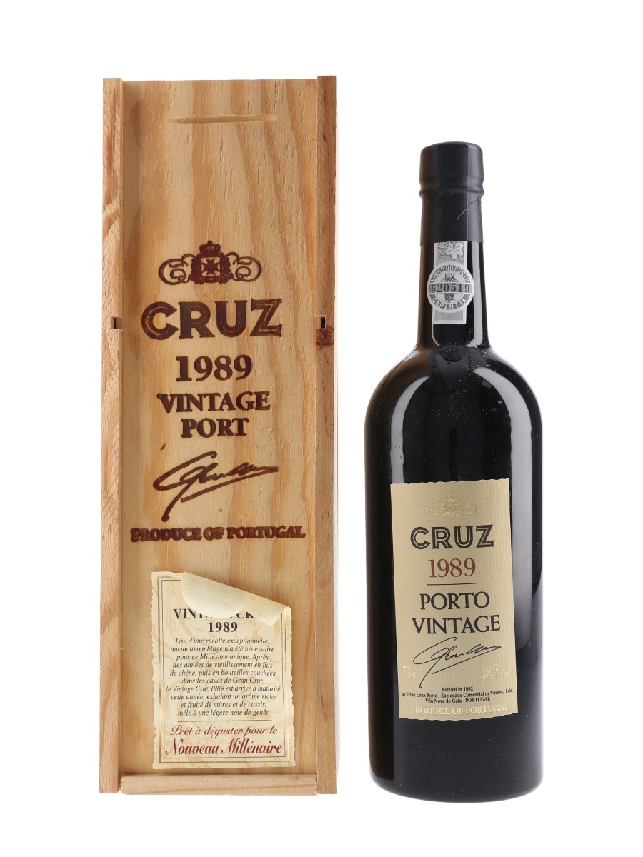 Cruz 1989 Vintage Port Bottled 1992 75cl / 19.5%