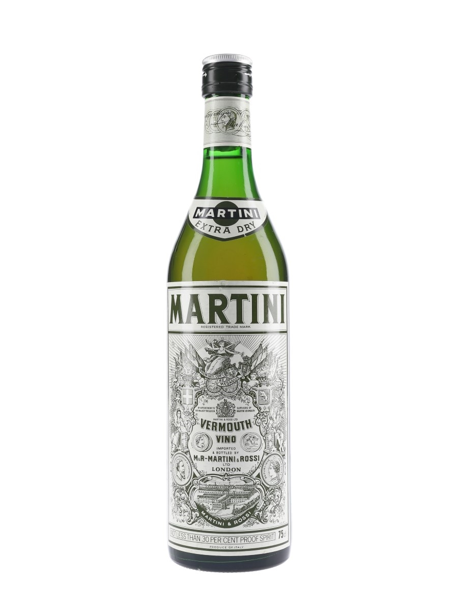 Martini Extra Dry Bottled 1970s-1980s - Martini & Rossi 75cl / 17%