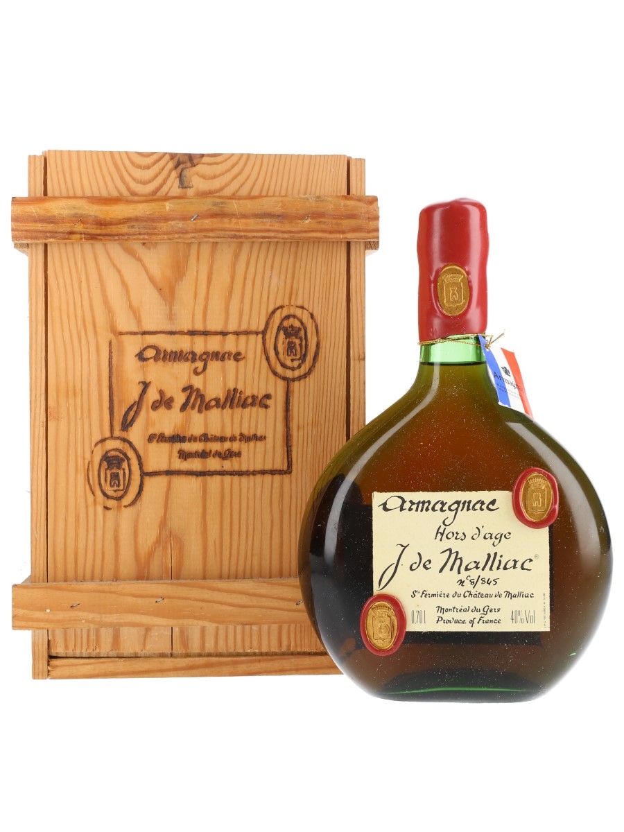 J De Malliac Hors d'Age Armagnac Bottled 1970s 70cl / 40%