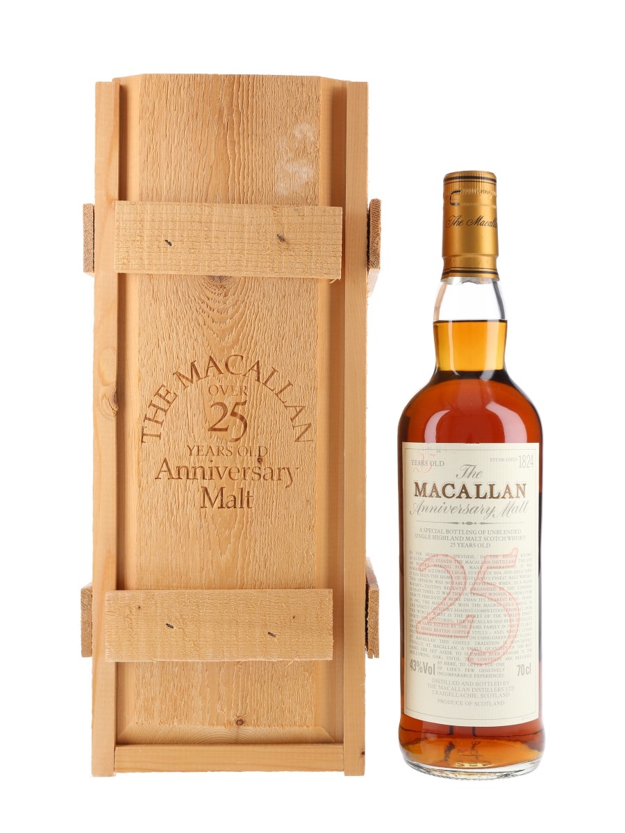 Macallan 25 Year Old Anniversary Malt  70cl / 43%