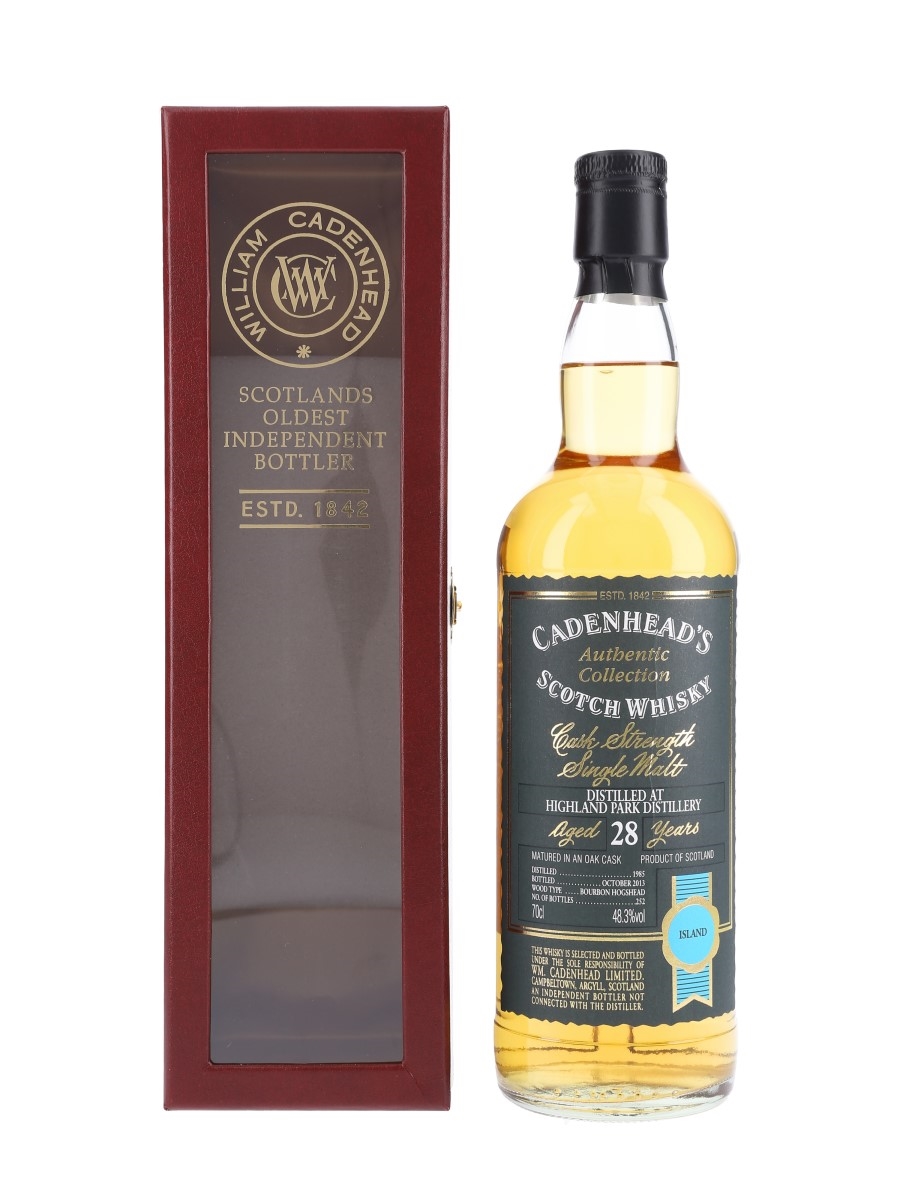 Highland Park 1985 28 Year Old Bottled 2013 - Cadenhead's 70cl / 48.3%