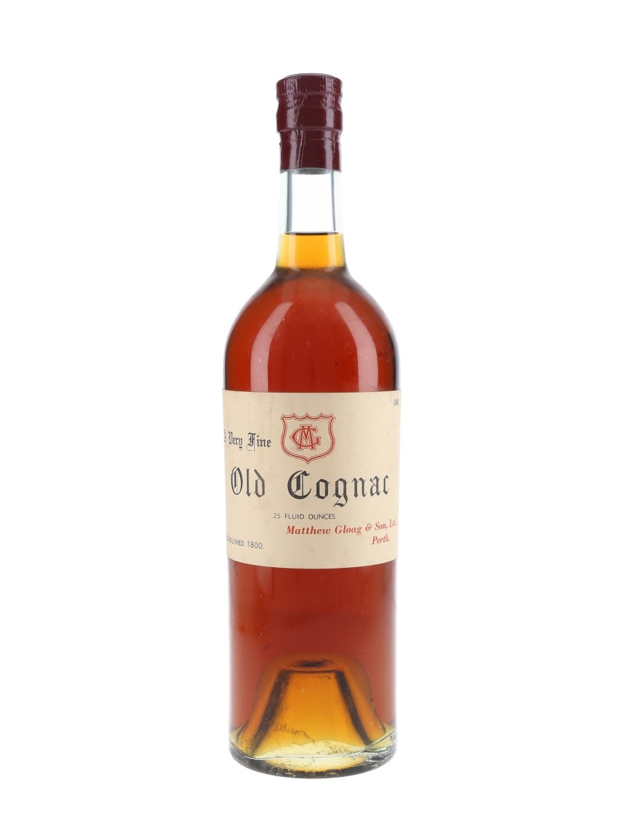 Matthew Gloag Very Fine Old Cognac Bottled 1940s 71cl