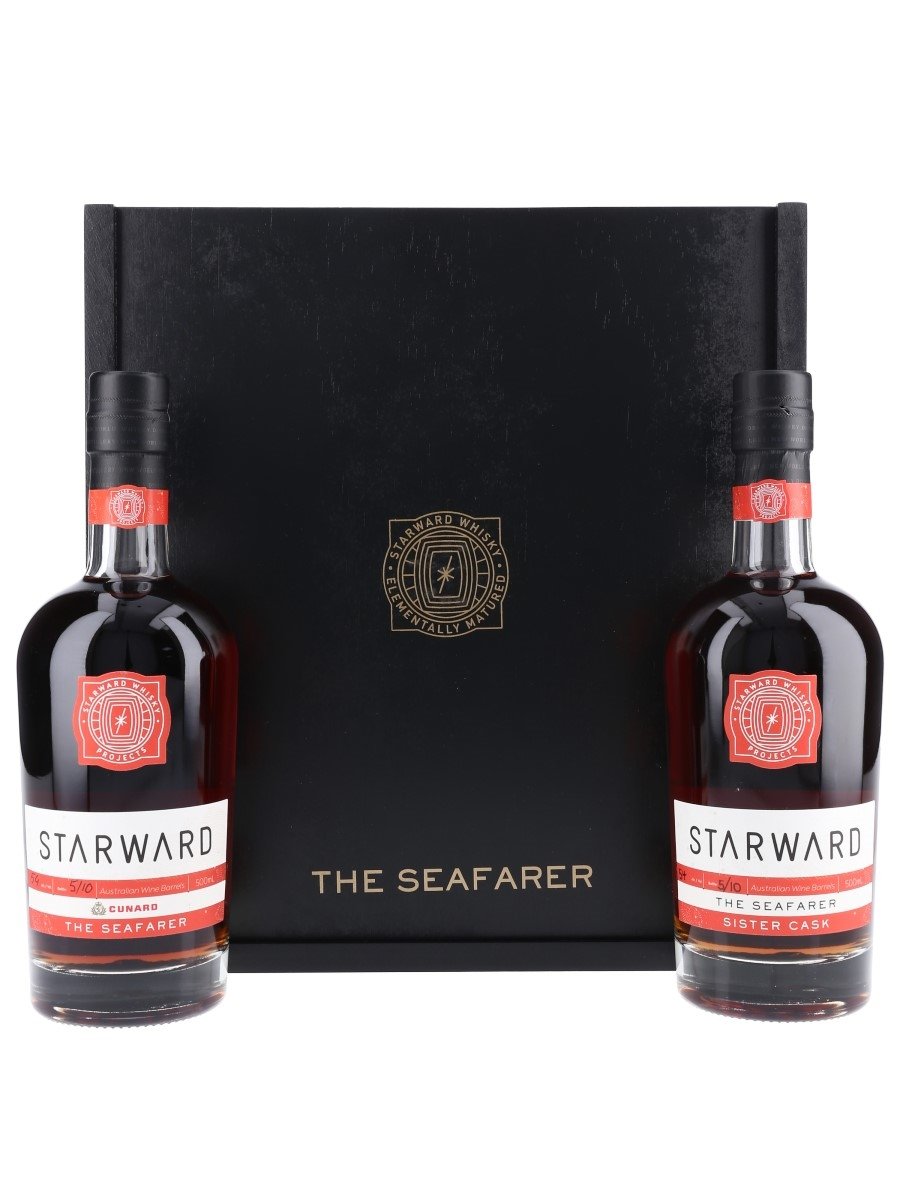 Starward X Cunard The Seafarer Twin Pack - Set Number 5 2 x 50cl / 54%