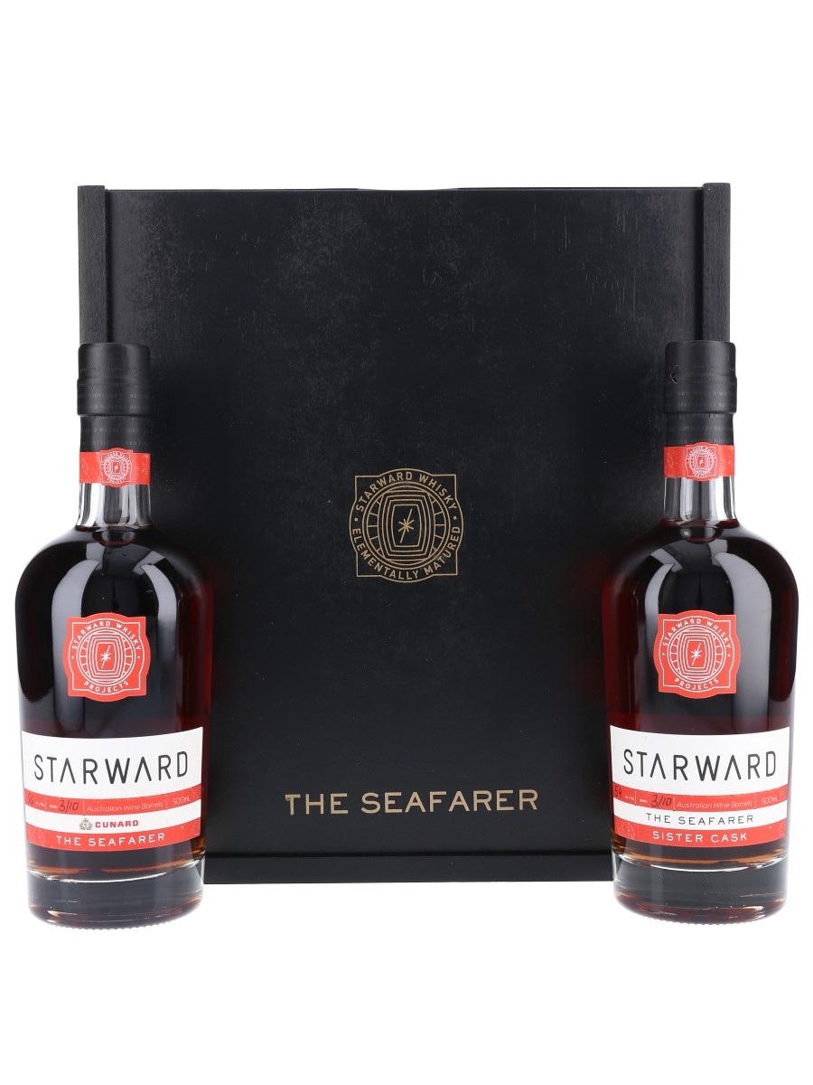 Starward X Cunard The Seafarer Twin Pack - Set Number 3 2 x 50cl / 54%