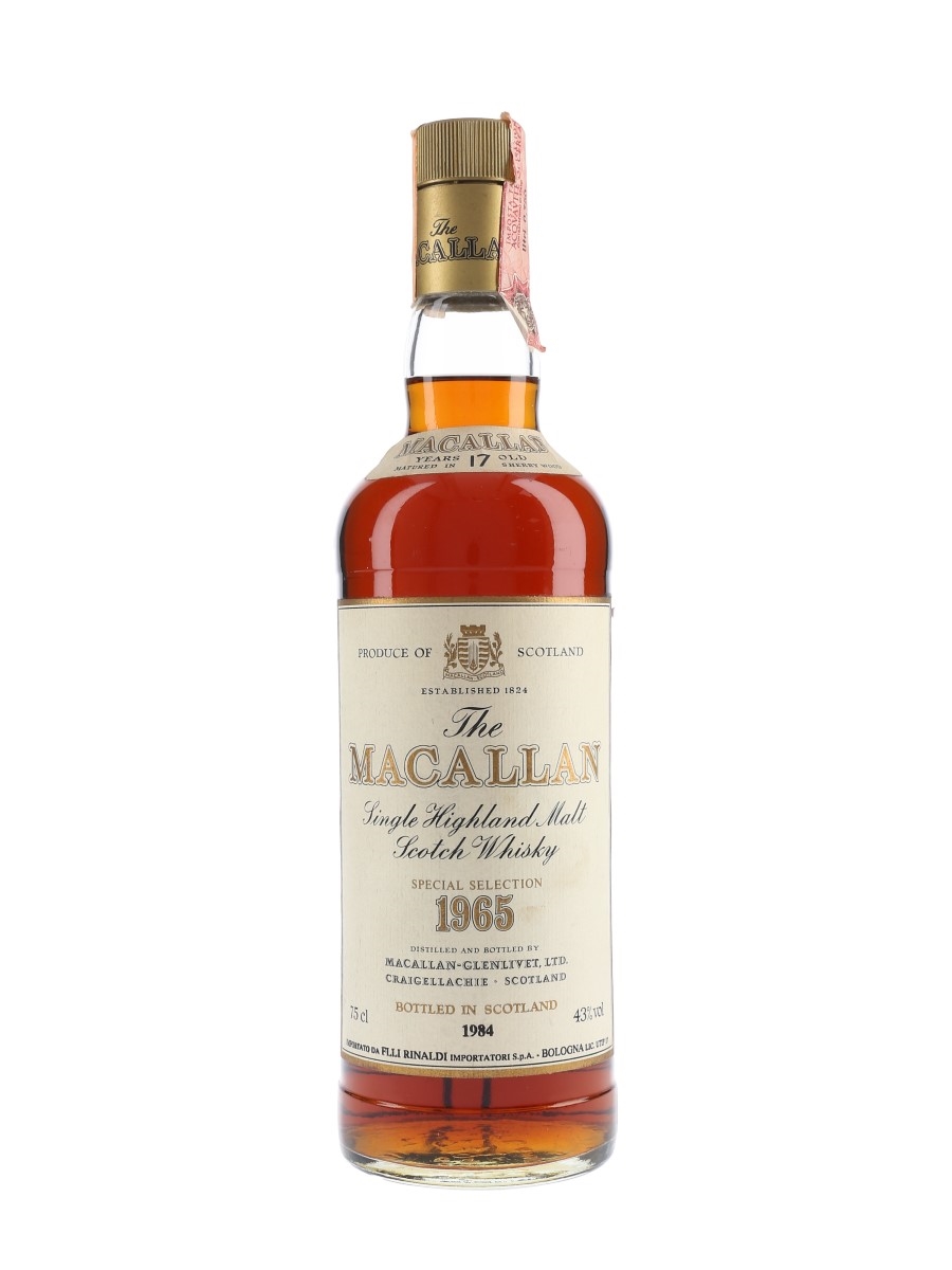 Macallan 1965 Bottled 1984 - Rinaldi 75cl / 43%